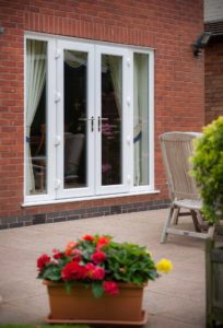 White Double Doors for Patio Rochford