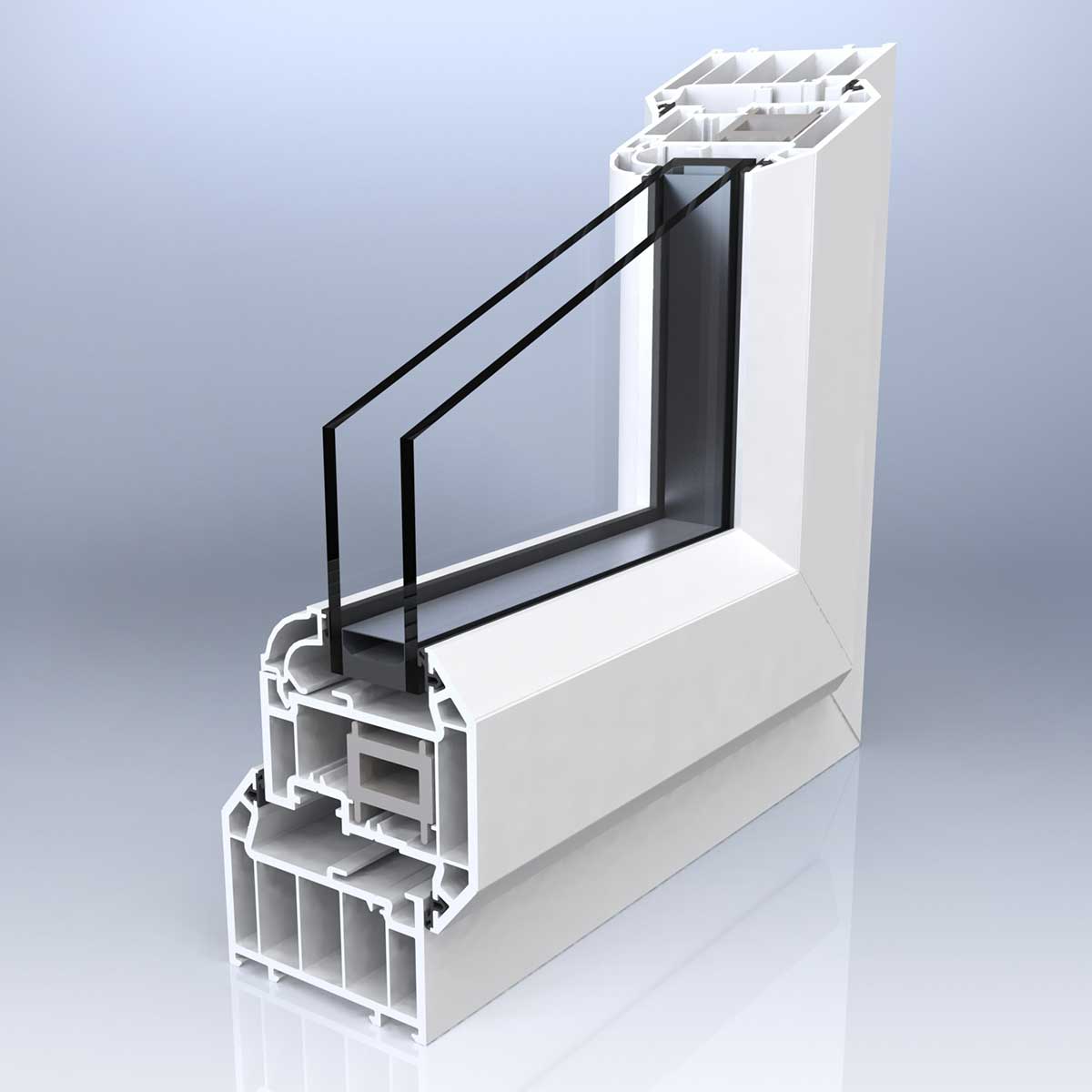 Chamfered Casement Window