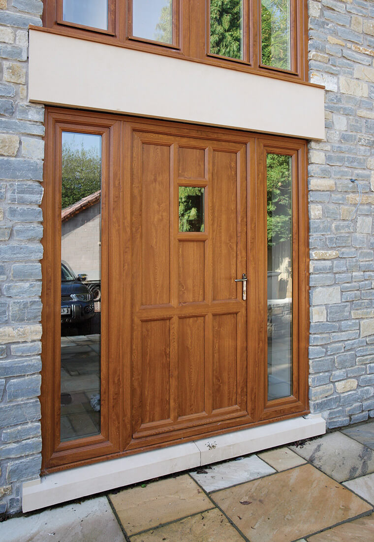 Wood Effect uPVC Door